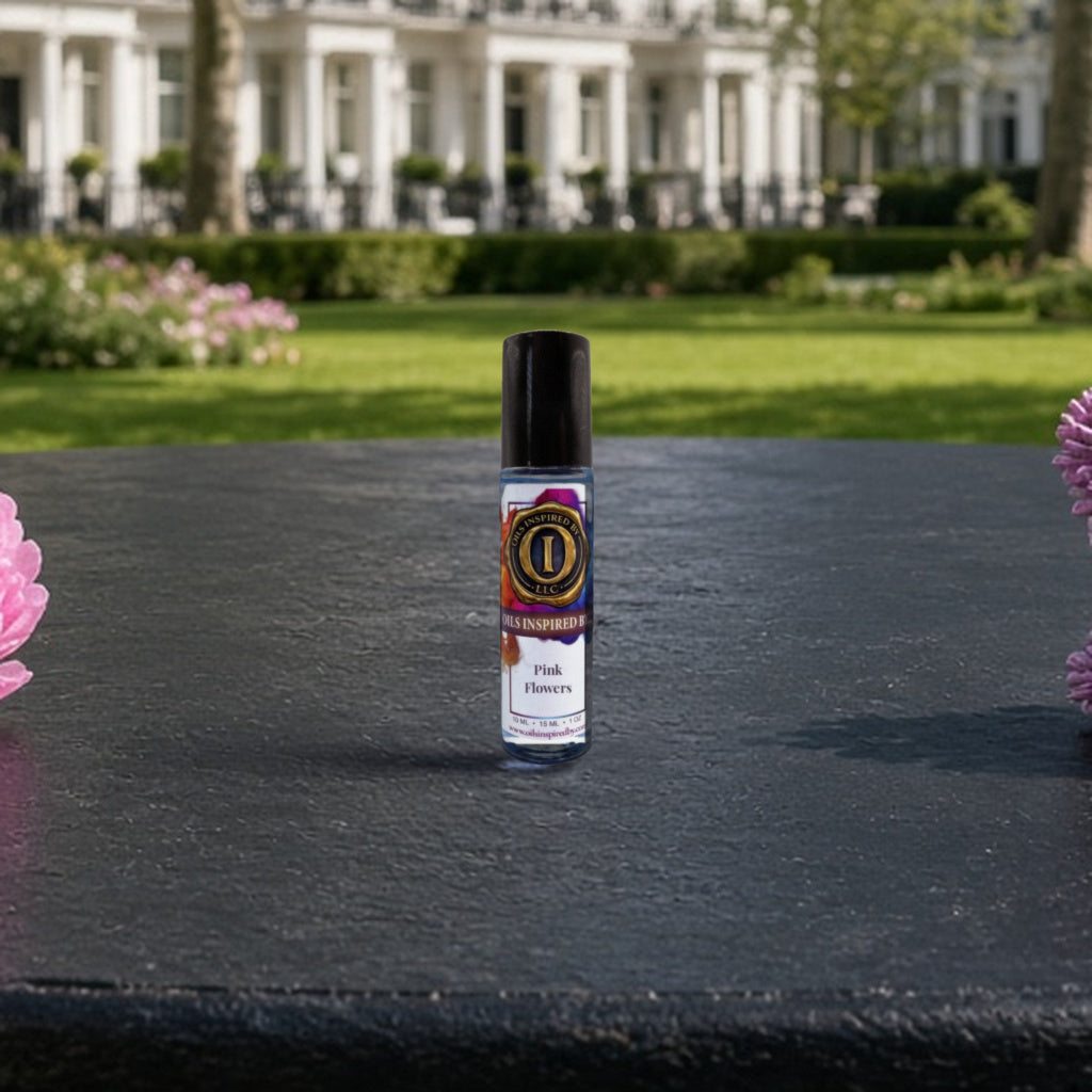 Pink Flowers perfume oil, Small Roller 1/3 oz (10 mL)
