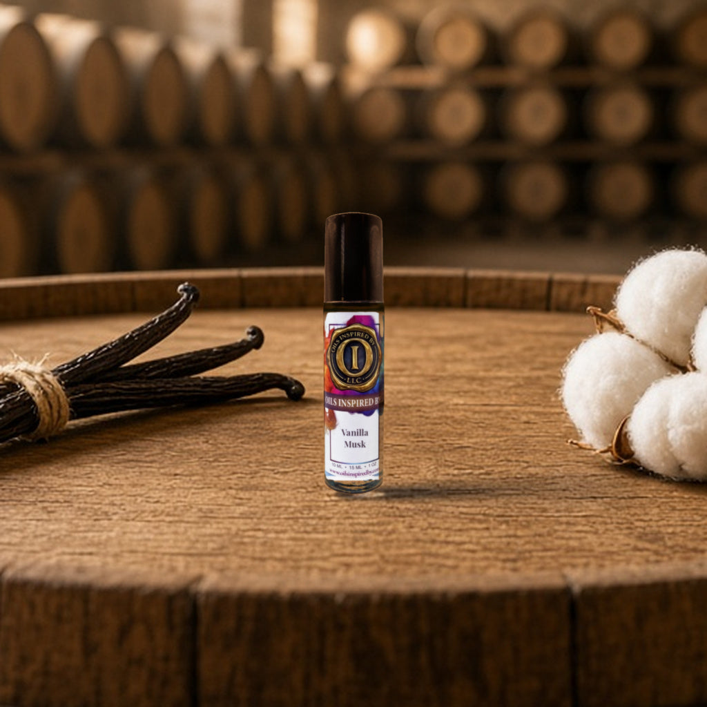 Vanilla Musk perfume oil, Small Roller 1/3 oz (10 mL)