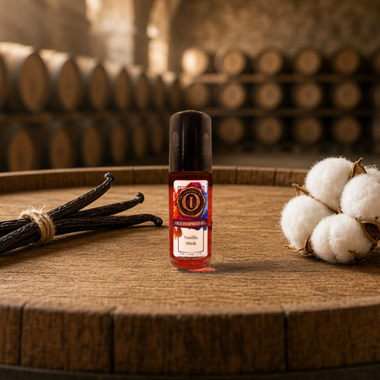 Vanilla Musk perfume oil, Large Roller 1 oz (30 mL)